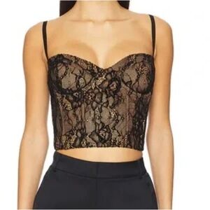 Good American Lace Bustier Top — Size Small